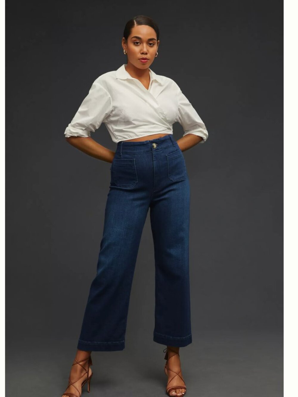 Wide-Leg Jeans by Pilcro Petite 31